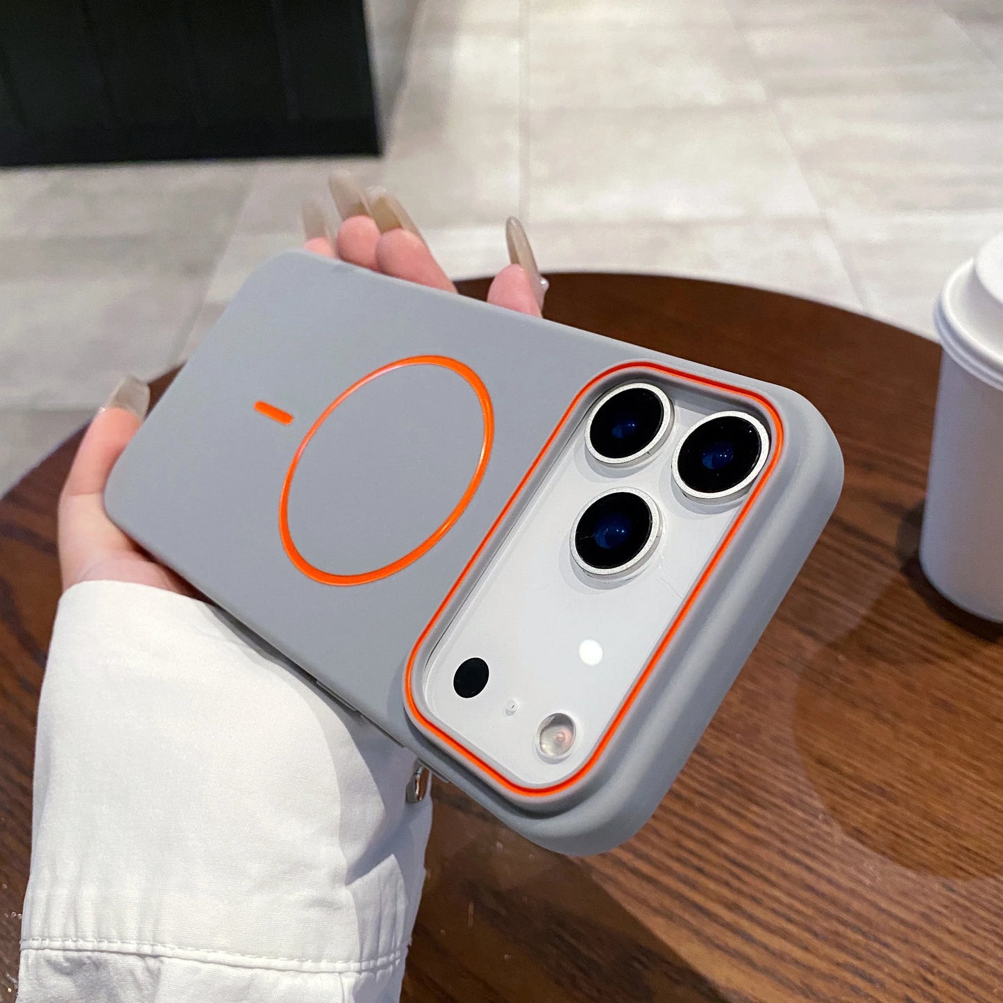 Funda Magnetic Matte Premiun Con MagSafe