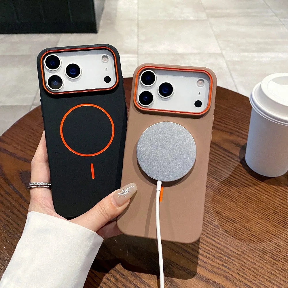 Funda Magnetic Matte Premiun Con MagSafe
